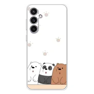 Чохли з зображенням різних тварин на Samsung Galaxy S24 FE (Здивовані ведмедики)