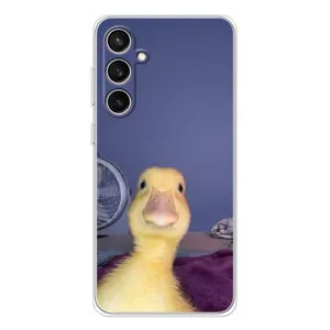 Бампер с принтом Мемы для Samsung Galaxy S24 FE (Утка)