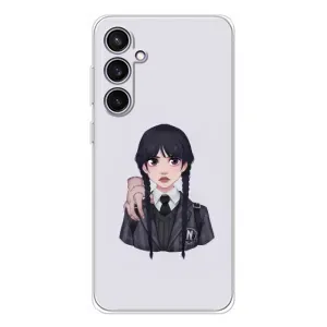 Чехлы с принтом Уэнсдей на Samsung Galaxy S24 FE (Вещь Венсдей)