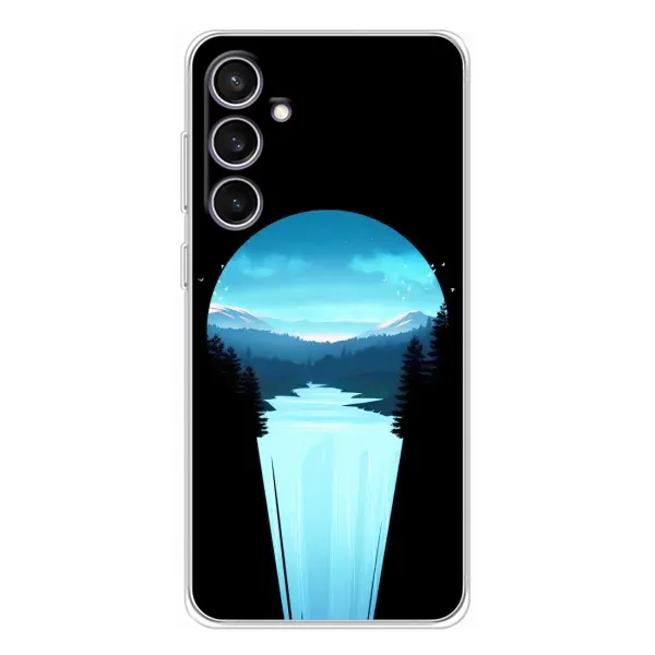 Чехол с рисунком «Синий Водопад» для Samsung Galaxy S24 FE Чехол с рисунком «Синий Водопад» для Samsung Galaxy S24 FE