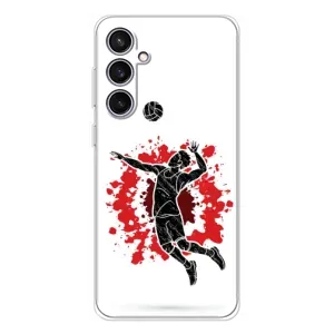 Чехлы с принтом Спортивная тематика для Samsung Galaxy S24 FE (Волейболист)