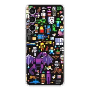 Чохол майнкрафт для Samsung Galaxy S24 FE (Усі персонажі)
