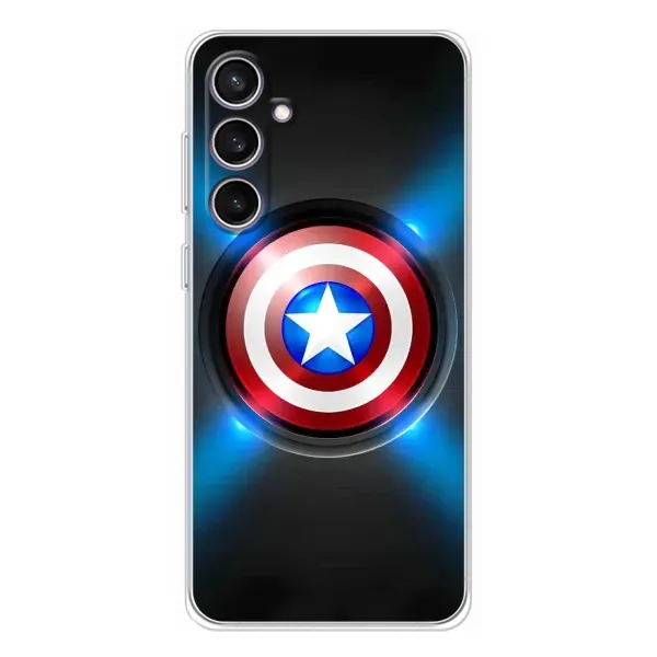 Чехол с рисунком «Яркий Щит Капитана» для Samsung Galaxy S24 FE Чехол с рисунком «Яркий Щит Капитана» для Samsung Galaxy S24 FE