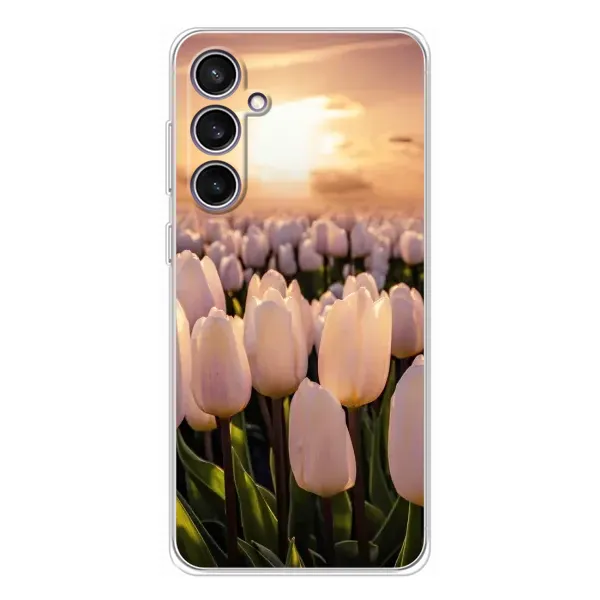 Чехол с рисунком «Закат с цветами» для Samsung Galaxy S24 FE Чехол с рисунком «Закат с цветами» для Samsung Galaxy S24 FE
