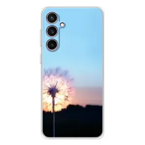 Силіконовий Чохол з кульбабками на Samsung Galaxy S24 FE (Захід з кульбабкою)