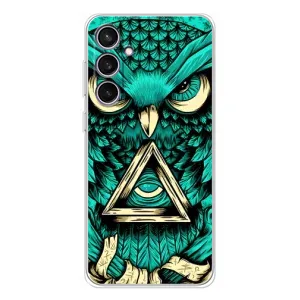 Чохли з принтом СОВИ для Samsung Galaxy S24 FE (Зелена сова)