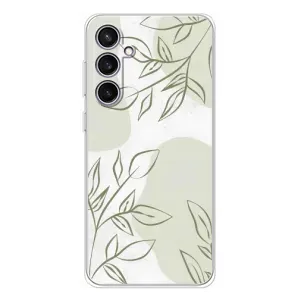 Чохол квітковий дизайн для Samsung Galaxy S24 FE (Зелений дизайн)
