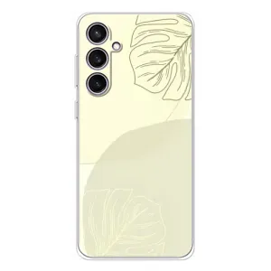 Чохол квітковий дизайн для Samsung Galaxy S24 FE (Зелений фон)