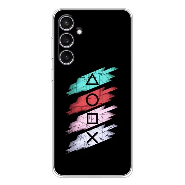 Чехол с рисунком «Значки Sony» для Samsung Galaxy S24 FE Чехол с рисунком «Значки Sony» для Samsung Galaxy S24 FE