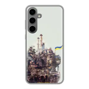 Чехлы на военную тематику для Samsung Galaxy S24 Plus (Азовсталь)
