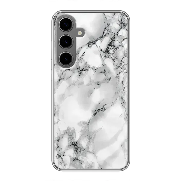 Чехол с рисунком «Белый мрамор» для Samsung Galaxy S24 Plus Чехол с рисунком «Белый мрамор» для Samsung Galaxy S24 Plus