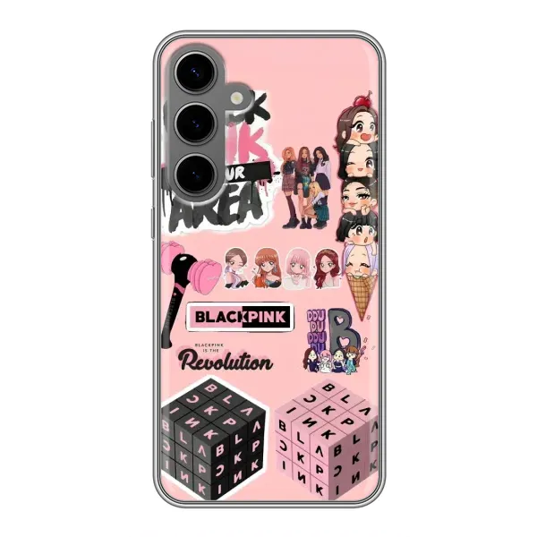 Чехол с рисунком «BLACK PINK коллаж» для Samsung Galaxy S24 Plus Чехол с рисунком «BLACK PINK коллаж» для Samsung Galaxy S24 Plus