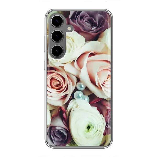 Чехол с рисунком «Букет РОЗ» для Samsung Galaxy S24 Plus Чехол с рисунком «Букет РОЗ» для Samsung Galaxy S24 Plus