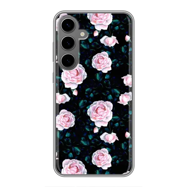 Чехол с рисунком «Чайные розы» для Samsung Galaxy S24 Plus Чехол с рисунком «Чайные розы» для Samsung Galaxy S24 Plus