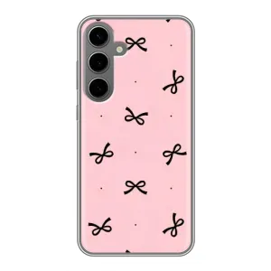 Чохол банти для Samsung Galaxy S24 Plus (Чорні бантики)
