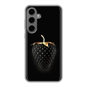 Чохол з зображенням смачної їжі для Samsung Galaxy S24 Plus (Чорна полуниця)