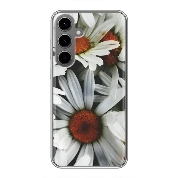 Чехол с рисунком «Цветы Ромашки» для Samsung Galaxy S24 Plus Чехол с рисунком «Цветы Ромашки» для Samsung Galaxy S24 Plus