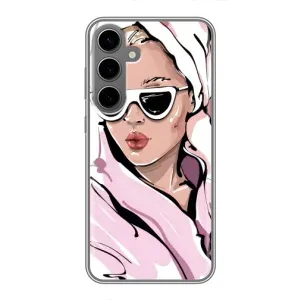 Чехол с картинкой Модные Девчонки Samsung Galaxy S24 Plus (Девушка в халате)