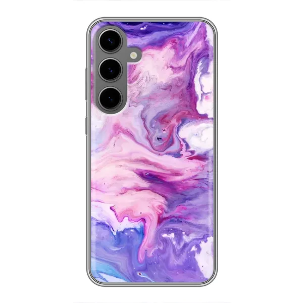 Чехол с рисунком «Фиолетовый мрамор» для Samsung Galaxy S24 Plus Чехол с рисунком «Фиолетовый мрамор» для Samsung Galaxy S24 Plus