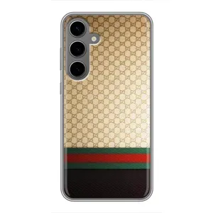 Чехлы Бренд GUCCI для Samsung Galaxy S24 Plus (Фон Гуччи)