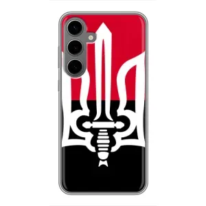 Чехлы УПА (Красно-Чёрный) на Samsung Galaxy S24 Plus (Герб Украины)