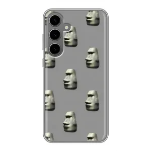 Бампер з принтом Меми для Samsung Galaxy S24 Plus (Кам'яна особа)
