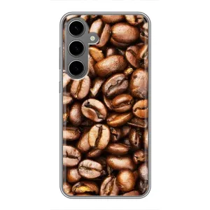 Чохол з зображенням смачної їжі для Samsung Galaxy S24 Plus (Кава)