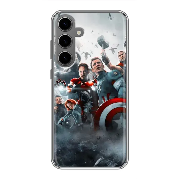 Чехол с рисунком «Команда марвел» для Samsung Galaxy S24 Plus
