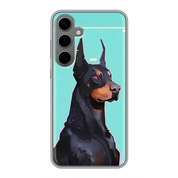 Чехол с рисунком «Король доберман» для Samsung Galaxy S24 Plus Чехол с рисунком «Король доберман» для Samsung Galaxy S24 Plus