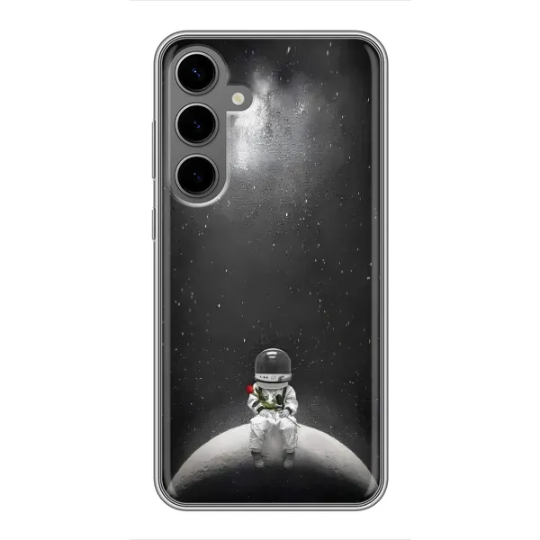 Чехол с рисунком «Космонавт романтик» для Samsung Galaxy S24 Plus