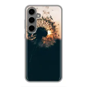 Силиконовый Чехол с одуванчиками на Samsung Galaxy S24 Plus (Красивый одуванчик)