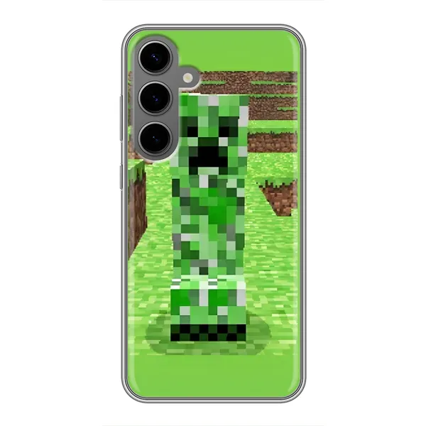 Чехол с рисунком «Крипер 2» для Samsung Galaxy S24 Plus Чехол с рисунком «Крипер 2» для Samsung Galaxy S24 Plus