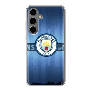 Силиконовые Чехлы принт Футбол на Samsung Galaxy S24 Plus (ManCity)