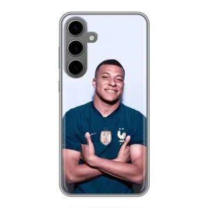 Чохол (TPU) з Футболістом на Samsung Galaxy S24 Plus (Мбаппешичка)