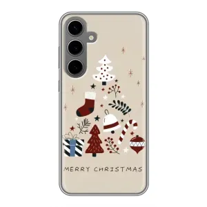 Чехол Санта Клаус для Samsung Galaxy S24 Plus (Merry Christmas)