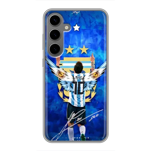 Чехол с рисунком «Месси Аргентина» для Samsung Galaxy S24 Plus Чехол с рисунком «Месси Аргентина» для Samsung Galaxy S24 Plus