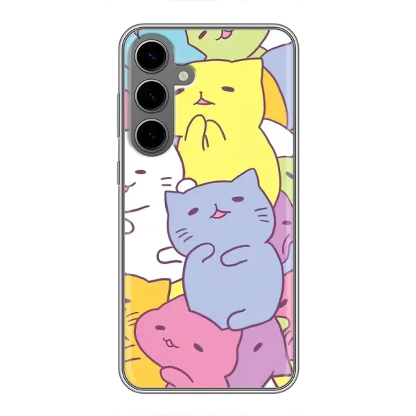 Чехол с рисунком «Милые котики» для Samsung Galaxy S24 Plus Чехол с рисунком «Милые котики» для Samsung Galaxy S24 Plus