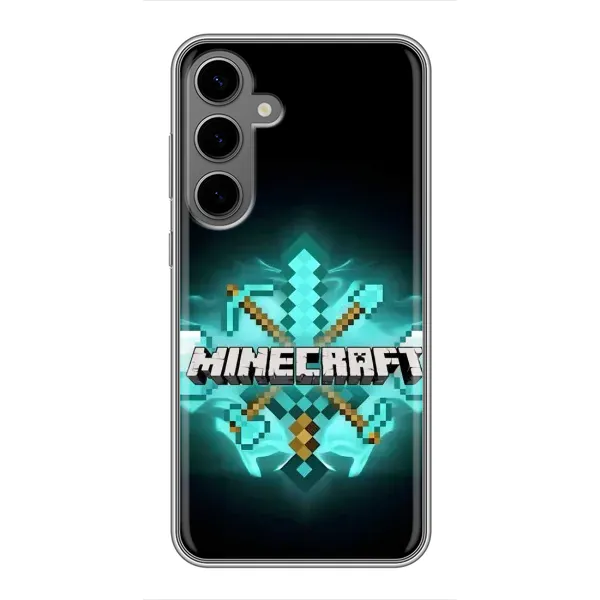 Чехол с рисунком «MineCraft 2» для Samsung Galaxy S24 Plus