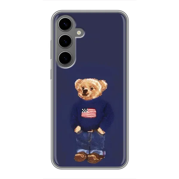 Чехол с рисунком «Мишка USA» для Samsung Galaxy S24 Plus