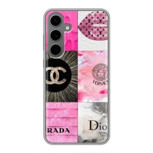 Чехол (Dior, Prada, YSL, Chanel) для Samsung Galaxy S24 Plus (Модница)