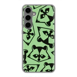 Силіконовий Чохол з Энотами на Samsung Galaxy S24 Plus (Мордочки Єнота)