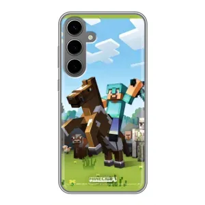 Чохли для Samsung Galaxy S24 Plus (Персонажі МайнКрафт) (На коні)