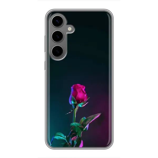 Чехол с рисунком «Ночная роза» для Samsung Galaxy S24 Plus Чехол с рисунком «Ночная роза» для Samsung Galaxy S24 Plus