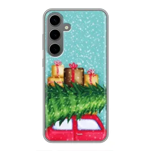 Чехол Новогодняя Елка на Samsung Galaxy S24 Plus (Новогодние подарки)