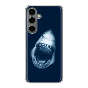 Силіконовий бампер з картинкою звірів для Samsung Galaxy S24 Plus (Пащу Акули)