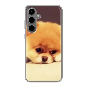 Чехол (ТПУ) Милые собачки для Samsung Galaxy S24 Plus (Померанский шпиц)