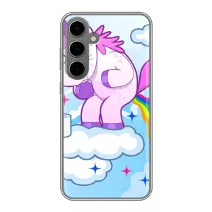 Чохол Unicorn на Samsung Galaxy S24 Plus (Веселка Єдиноріга)