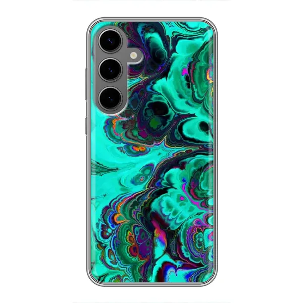 Чехол с рисунком «Салатный мрамор» для Samsung Galaxy S24 Plus Чехол с рисунком «Салатный мрамор» для Samsung Galaxy S24 Plus