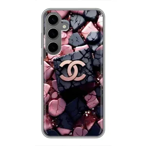 Чехол (Dior, Prada, YSL, Chanel) для Samsung Galaxy S24 Plus (Шанель)