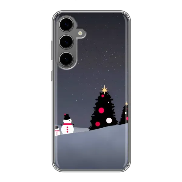 Чехол с рисунком «Снеговички» для Samsung Galaxy S24 Plus